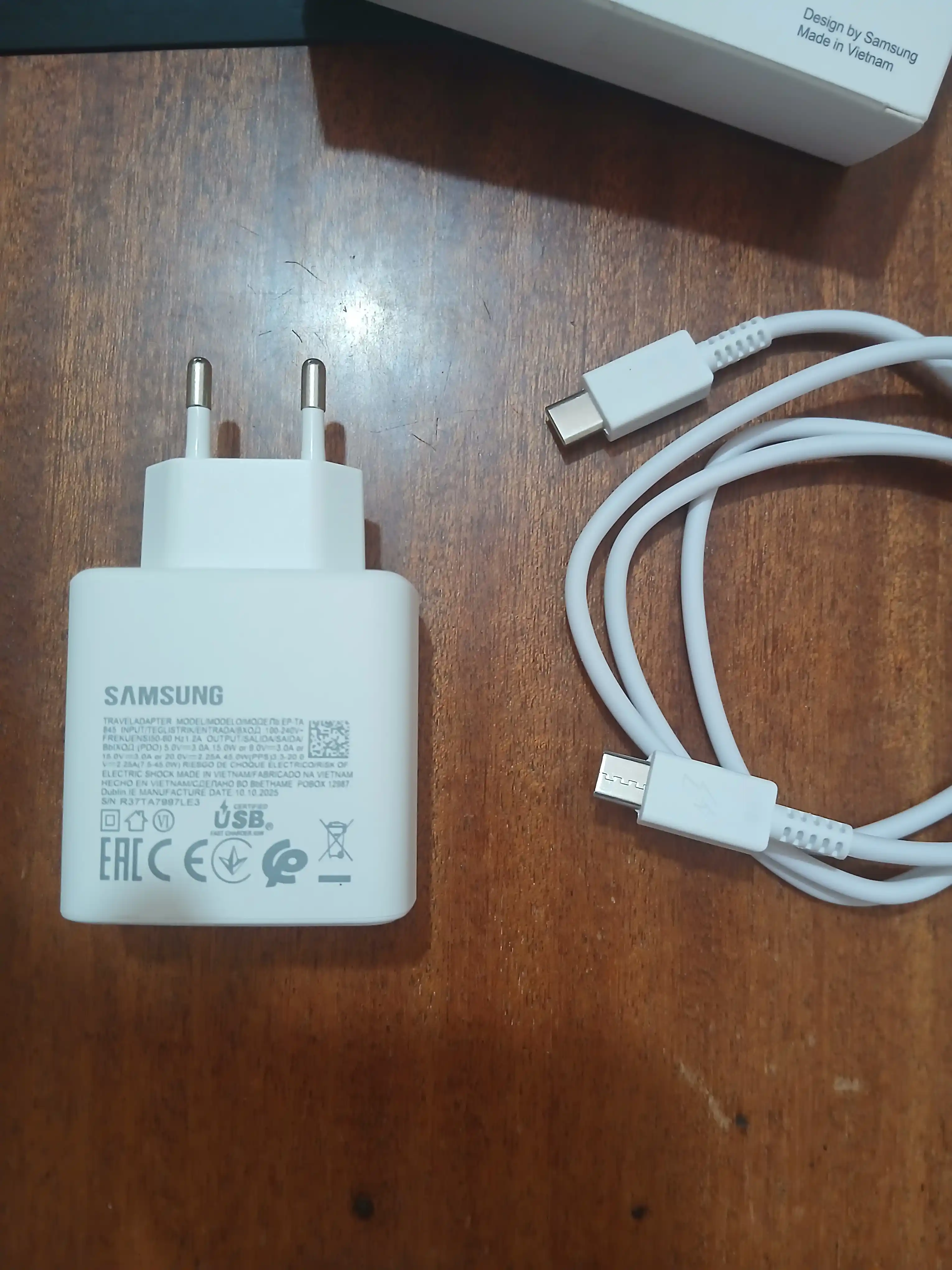 45W va 25W Quvvatlagichi, tezkor quvvatlagich, kabel bilan, Type-C 5A