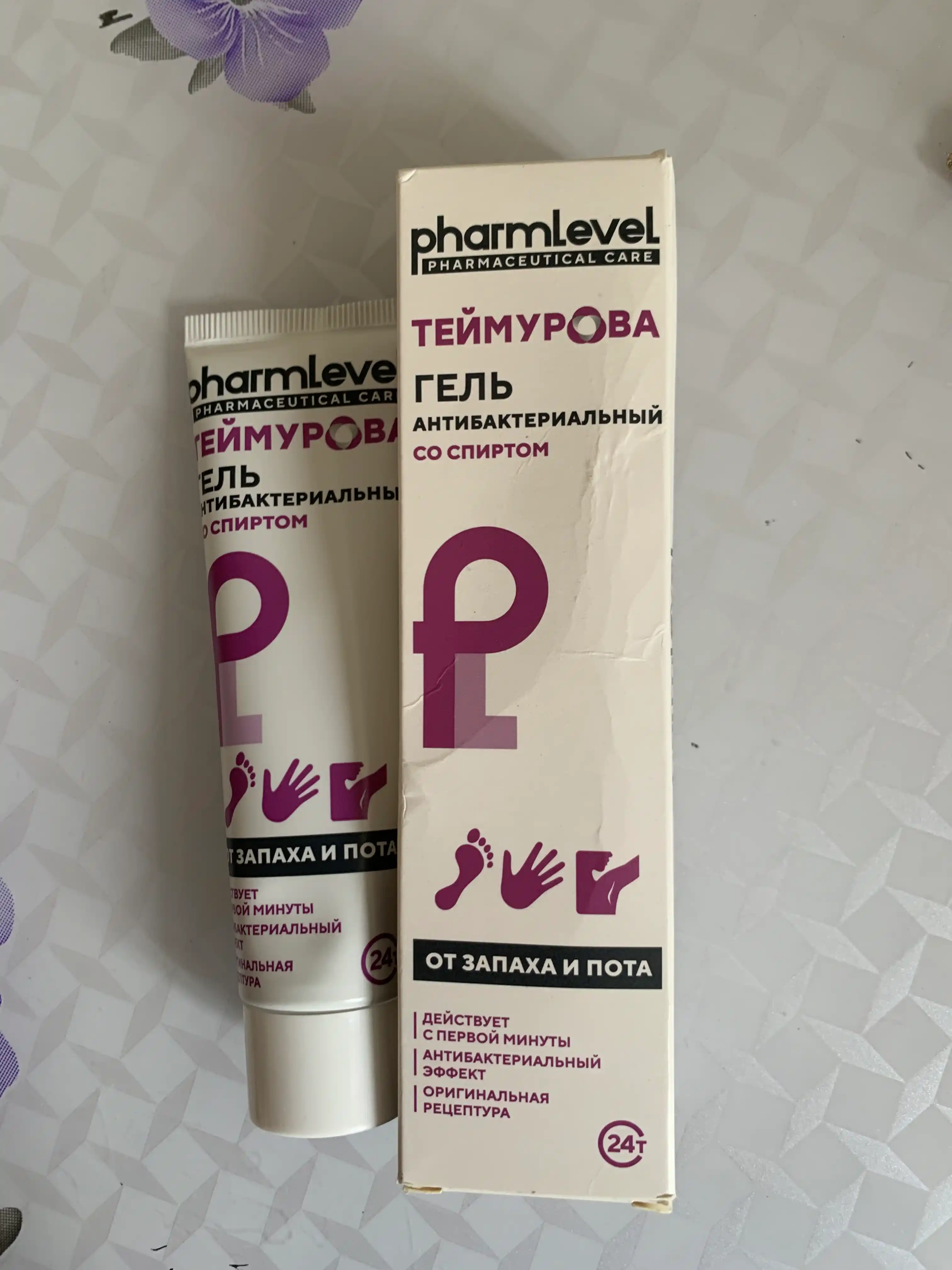 Teymurov antibakterial geli, hid va terga qarshi kuchaytirilgan himoya, 50 ml