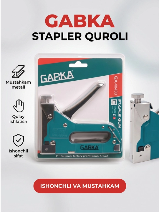 Mebel Stepler, qurilish va qo‘l ishlari uchun, stepler pistolet - 