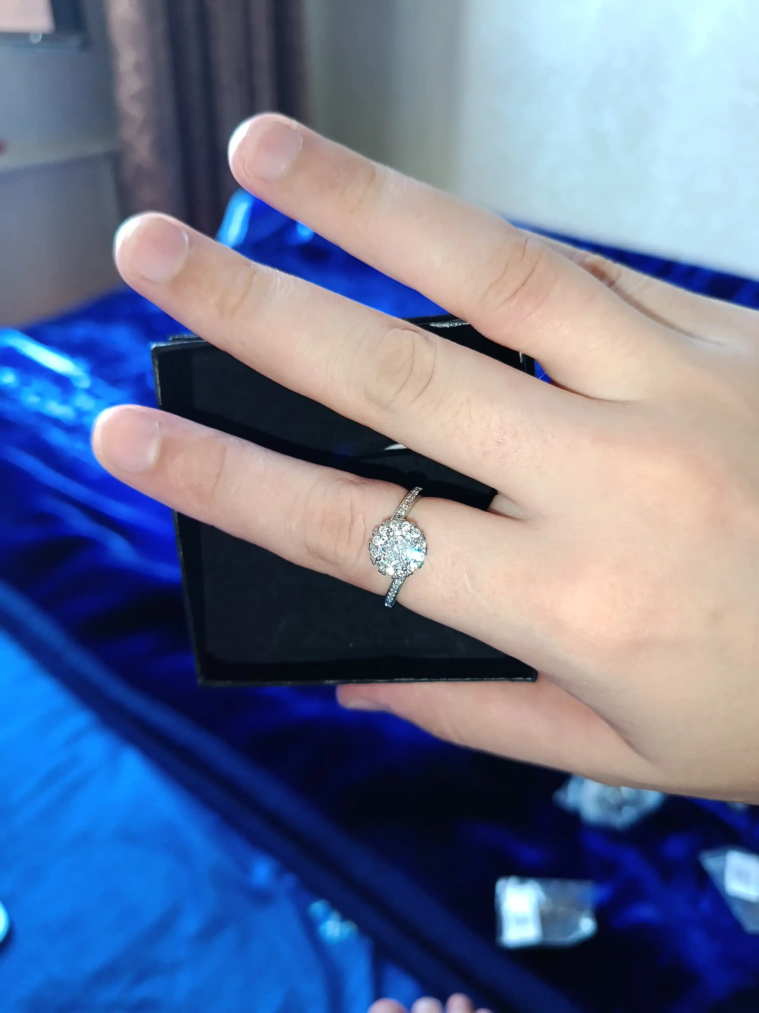Серебряное кольцо, женское, 925 проба