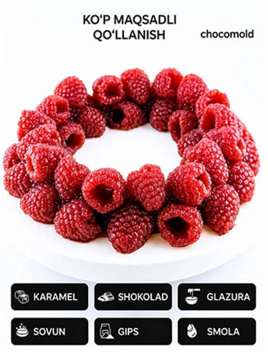 Malina gulchambar qolipi, 15,5 sm - 