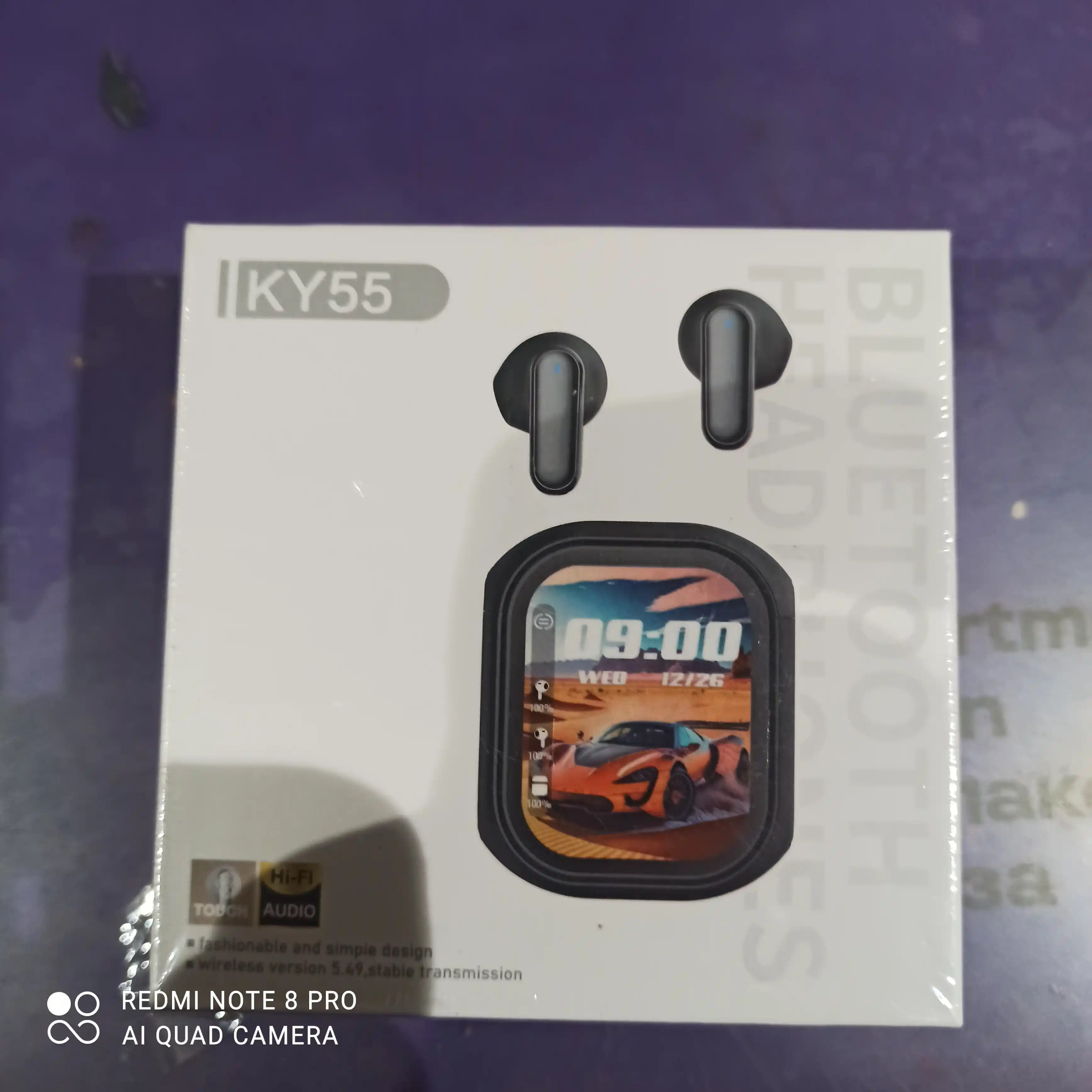 Наушники KY 55 с шумоподавлением ANC, Bluetooth 5.4, управление через приложение