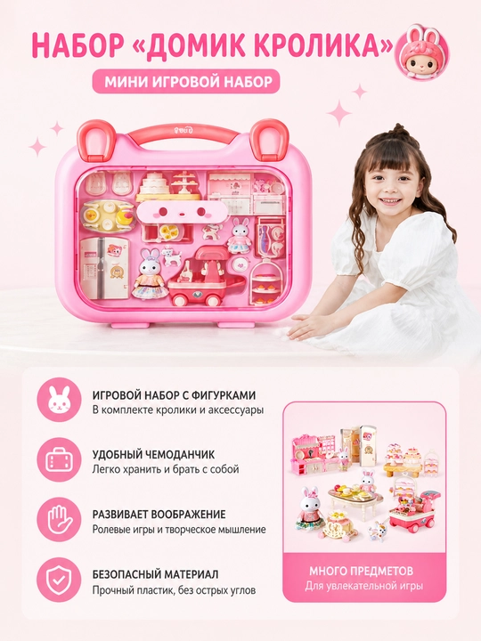 “Rabbit House” o‘yin to‘plami — quyonchalar uychasi chamadoncha bilan