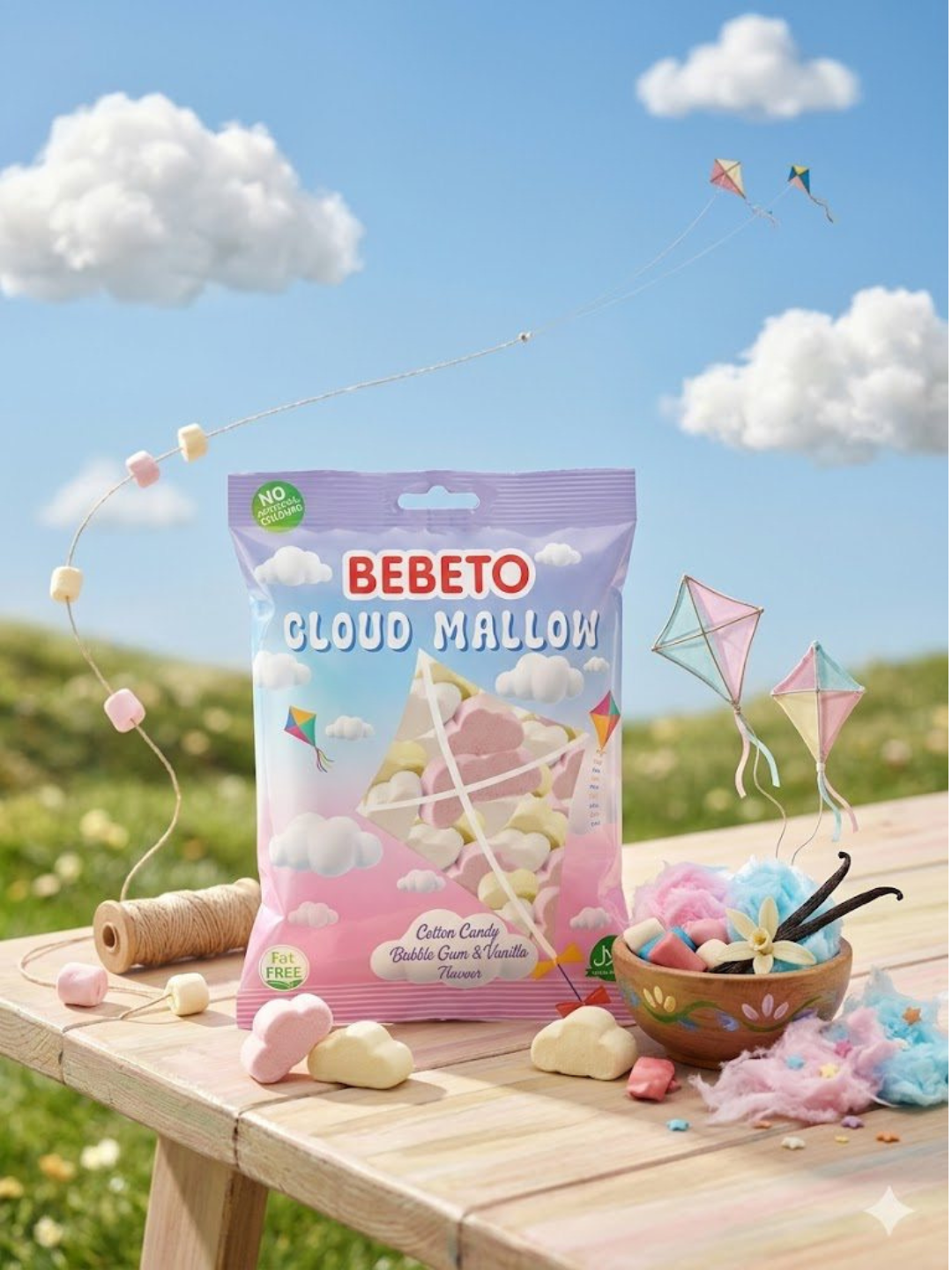 Маршмэллоу Bebeto, в ассортименте, 60 г - 