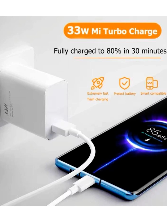 33W / 67W / 120W zaryadlash qurilmalari kabel bilan — maksimal tezlik va qulaylik