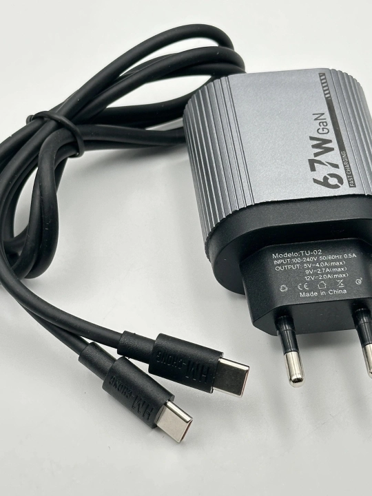 33W / 67W / 120W zaryadlash qurilmalari kabel bilan — maksimal tezlik va qulaylik