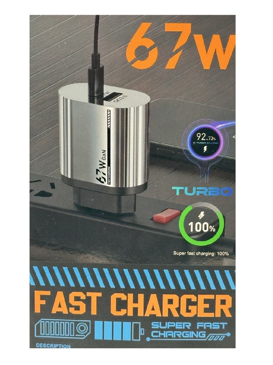 33W / 67W / 120W zaryadlash qurilmalari kabel bilan — maksimal tezlik va qulaylik