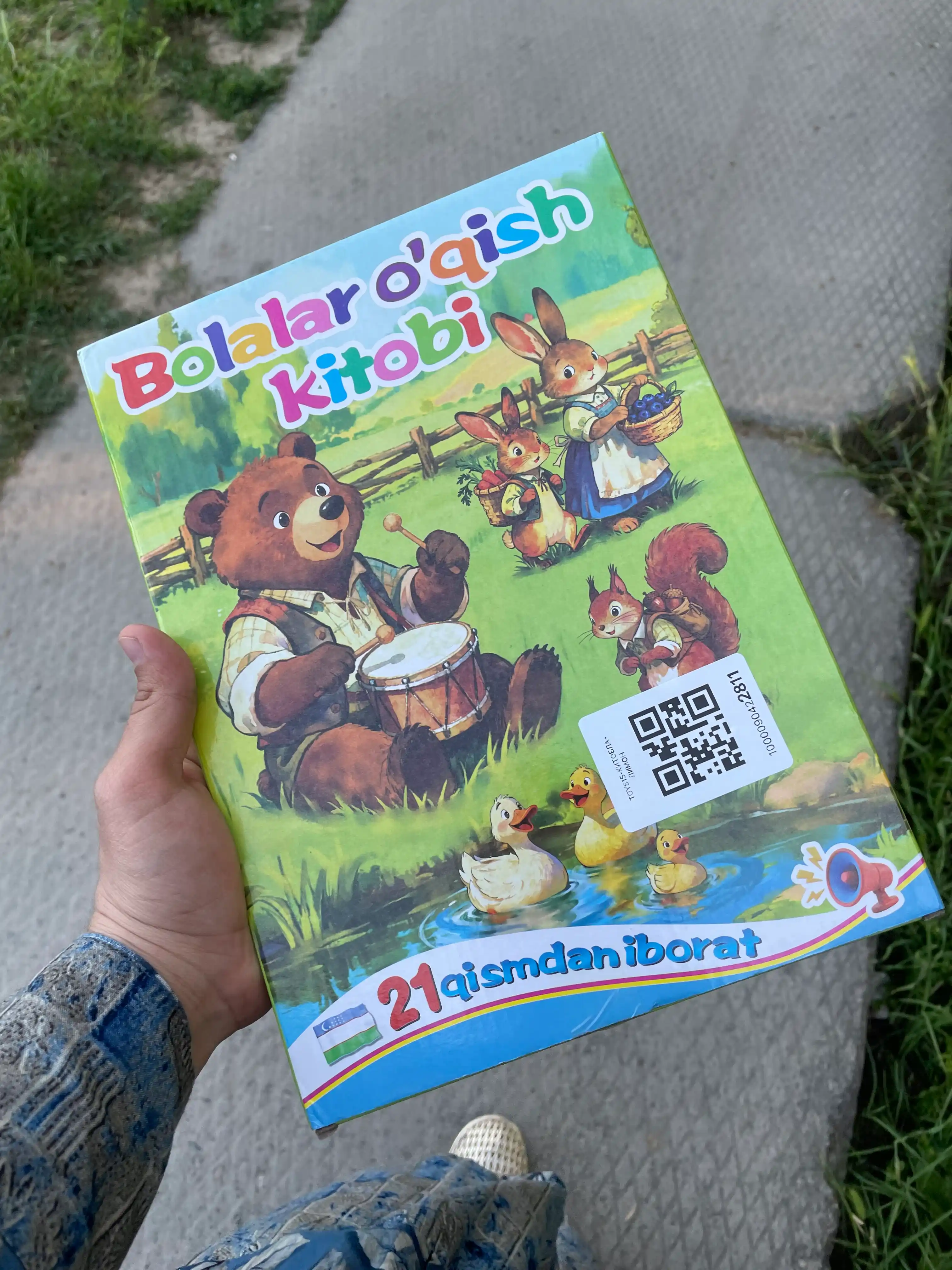 Ovozli bolalar o‘quv kitobi, harflar va raqamlar, interaktiv ta'lim kitobi 3+