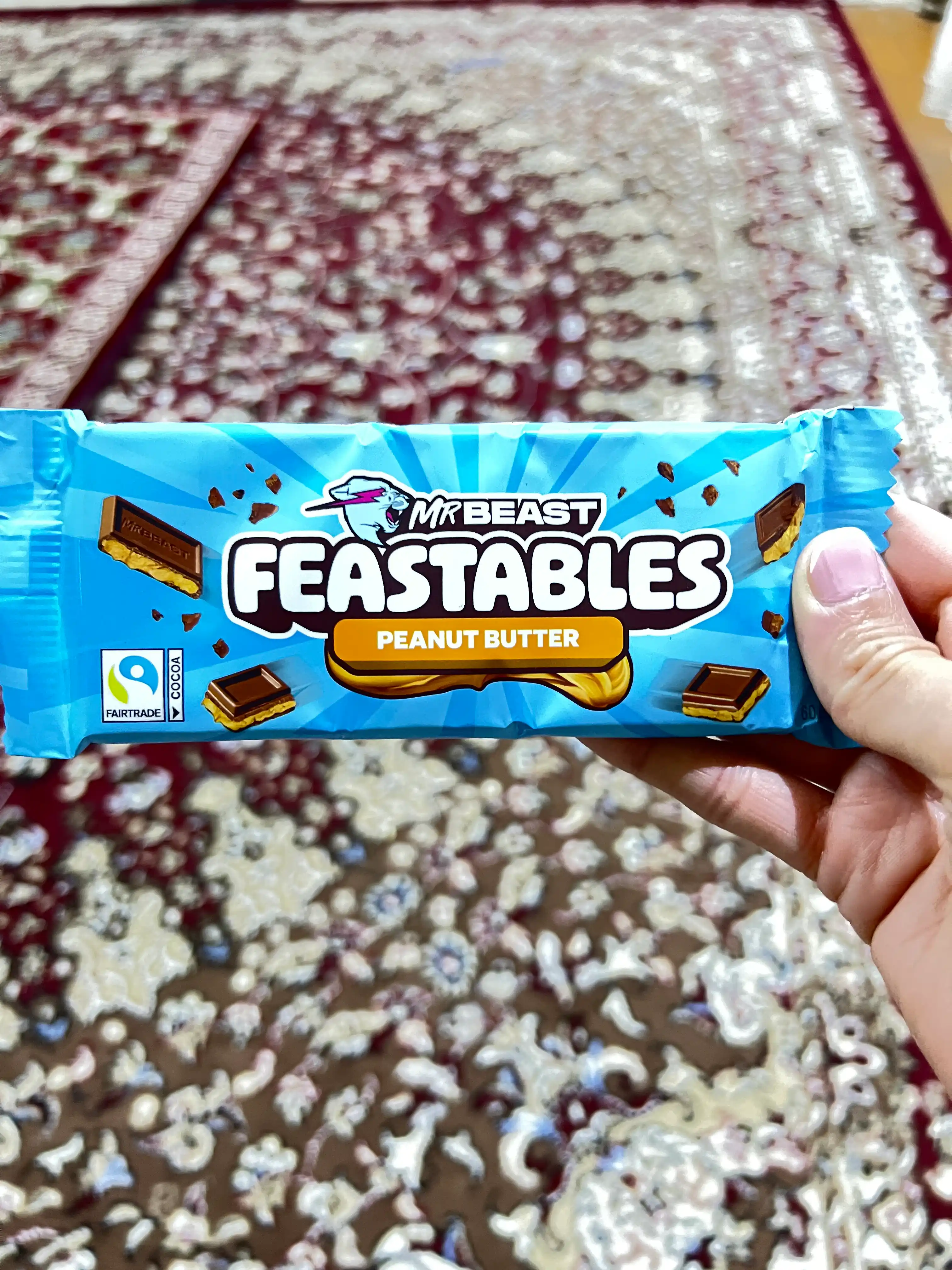 Shokolad Mr. Beast Deez Nuts with Peanut Butter (Yong'oq moyi) 60 g
