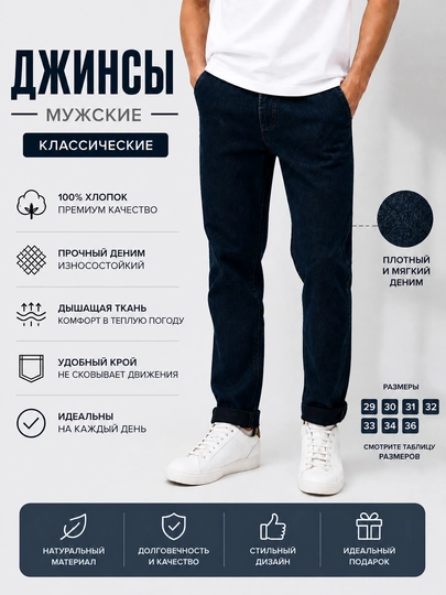 Мужские джинсы, весенние джинсы, джинсы из денима, джинсы из 100% хлопка