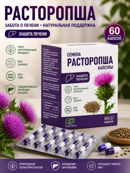 Qushqo'nmas kapsulalari № 60 (blisterlarda) - 