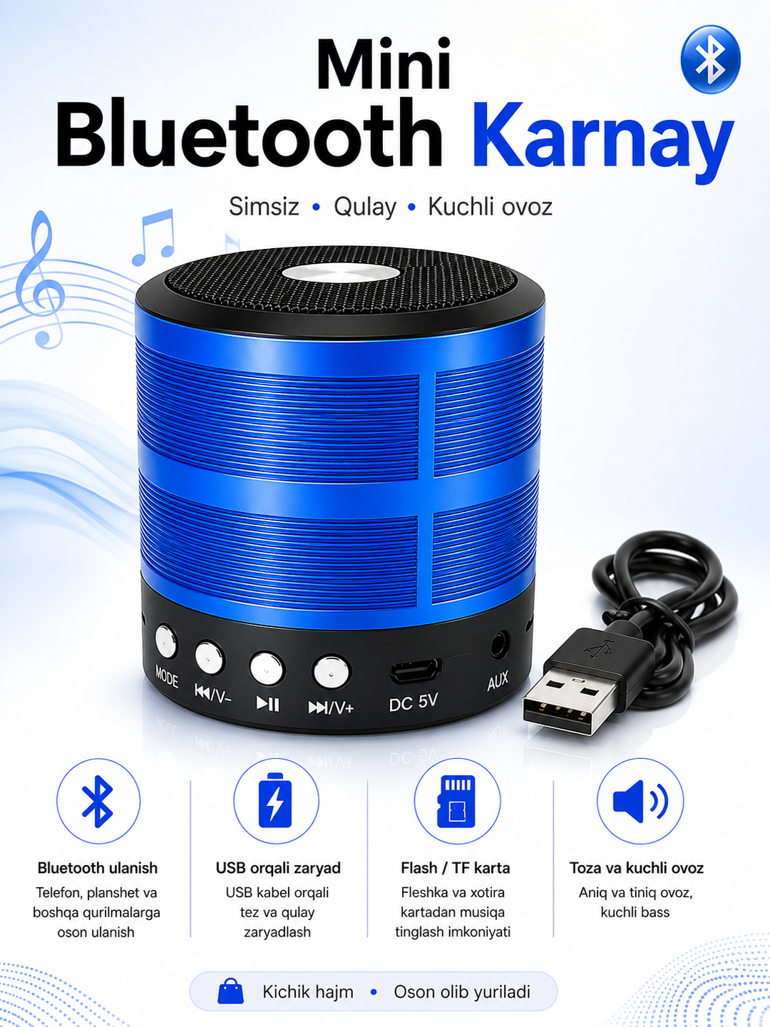 AWS-887 portativ karnay mini-karnay - 