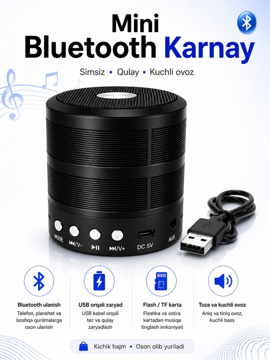 AWS-887 portativ karnay mini-karnay - 