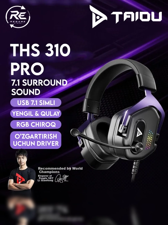Игровые наушники Taidu THS310PRO с USB-кабелем - 