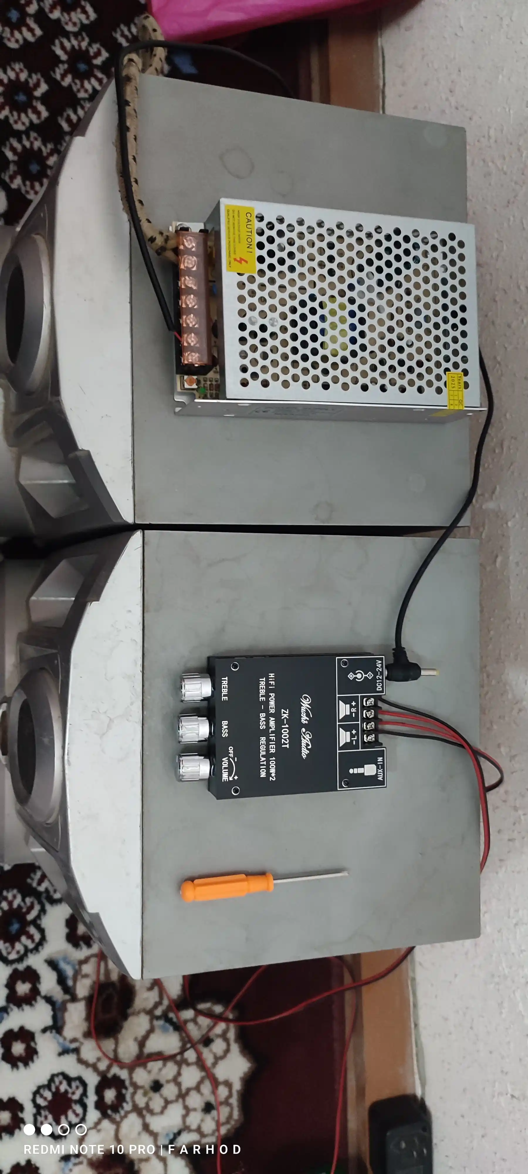 ZK-1002T 2 kanalli streo ovoz kuchaytirgich, 2×100 Vt