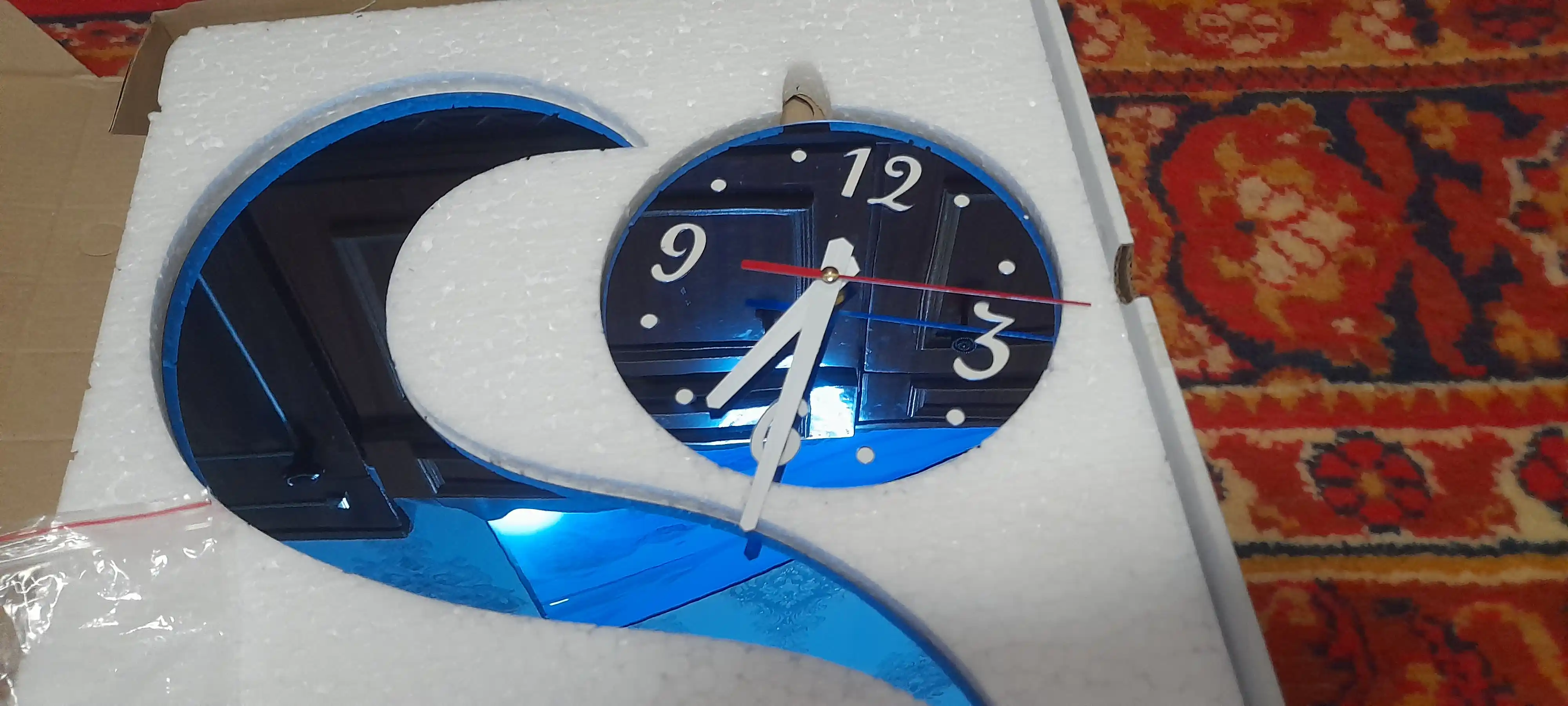 Akrildan devor soatlar "Yuragim" o'lchami 40 sm, 50 sm, Royal Wood