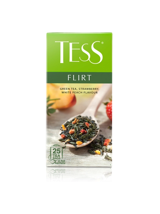 Ko'k choy Tess Flirt green, 1.5 g, 25 dona