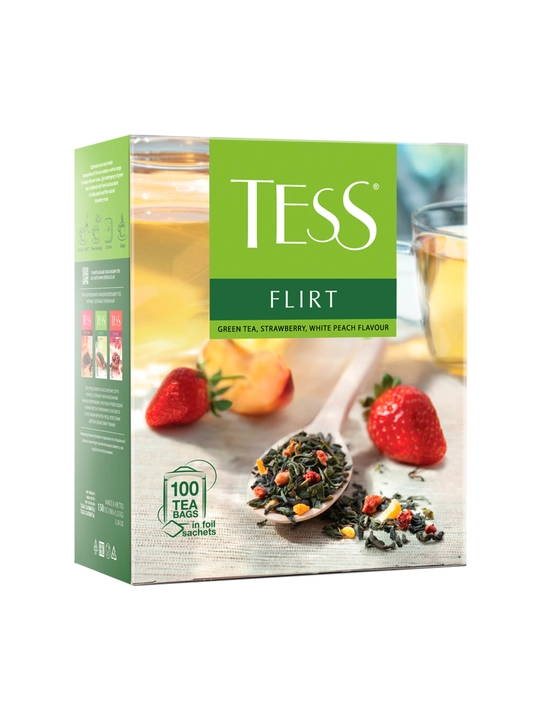 Ko'k choy Tess Flirt, 150g, 100 dona, 1.5g