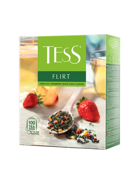Ko'k choy Tess Flirt, 150g, 100 dona, 1.5g