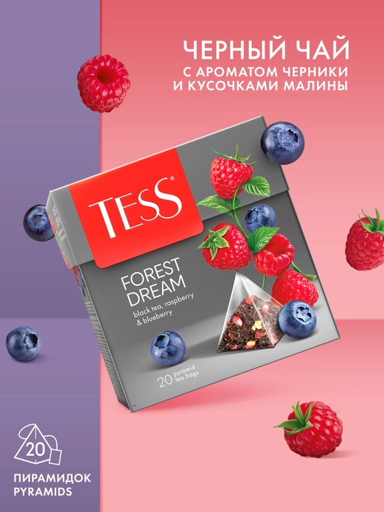 Qora choy TESS Forest dream 1.8 g, 20 piramida