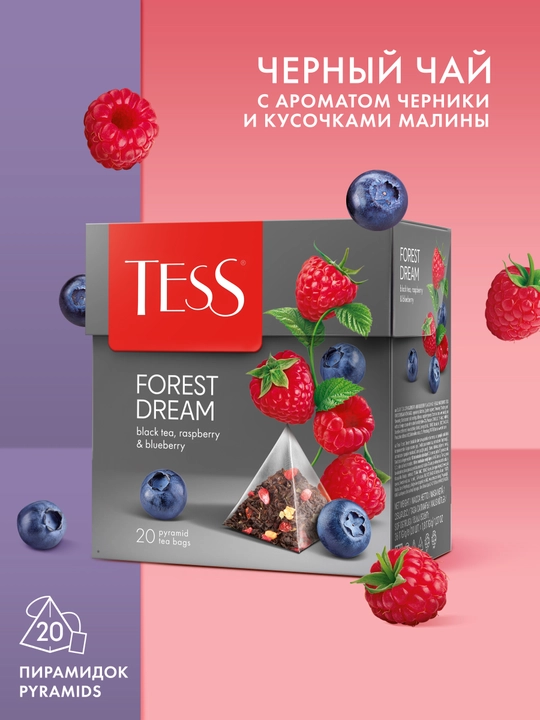 Qora choy TESS Forest dream 1.8 g, 20 piramida