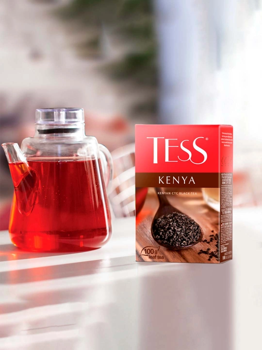 Qora choy Tess Kenya, bargli, 100 g - 