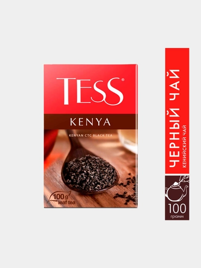 Qora choy Tess Kenya, bargli, 100 g