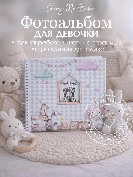 Фотоальбом для девочки, с рождения до годика  - 