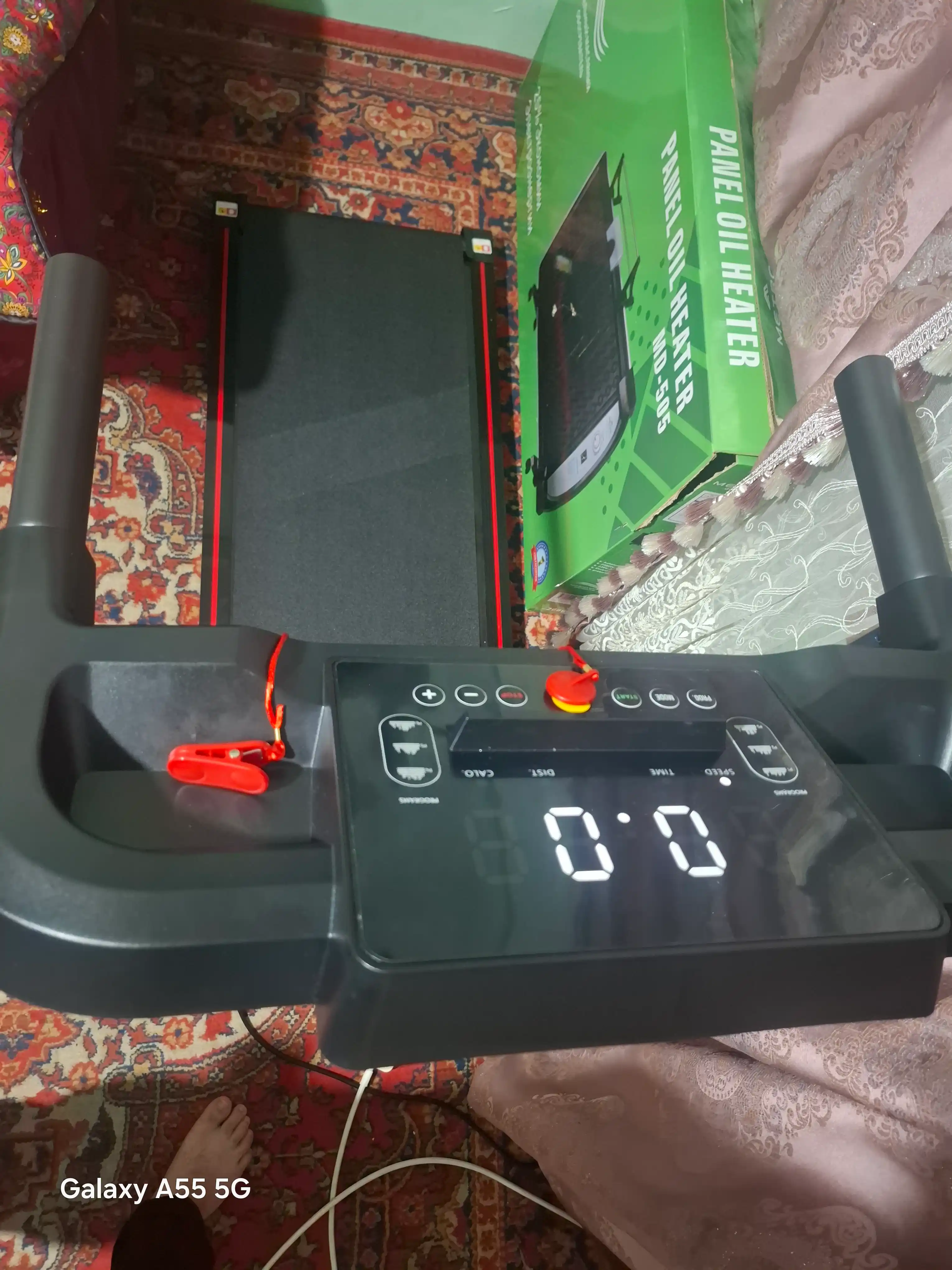 Uy uchun yig‘iladigan elektr yugurish yo‘lagi, 8-12 km-soat