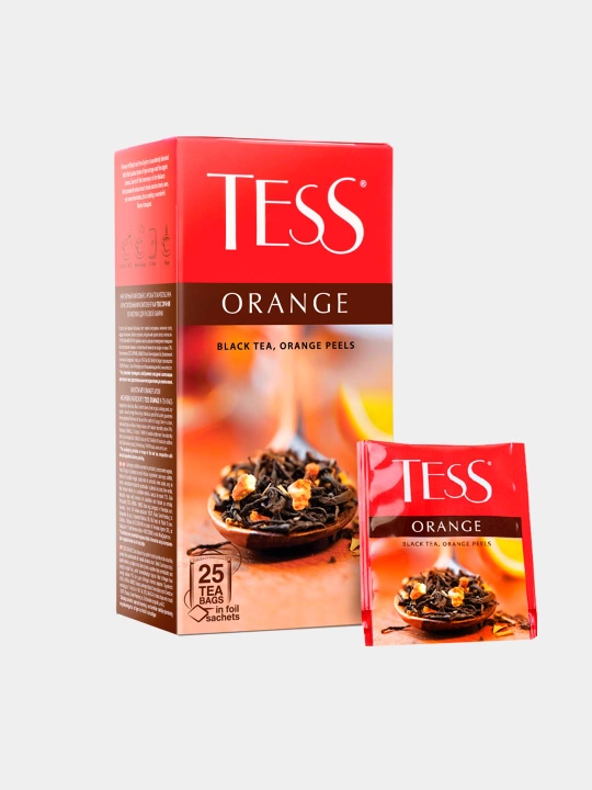 Qora choy Tess Orange, 1.5 g * 25 dona