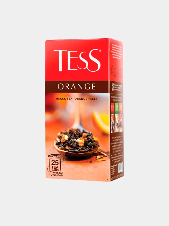 Qora choy Tess Orange, 1.5 g * 25 dona