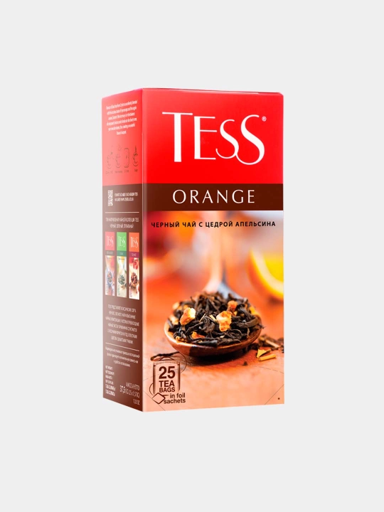 Qora choy Tess Orange, 1.5 g * 25 dona