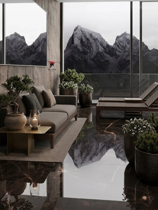 Керамогранит ROMA Ceramics J12S6028 120x60 глянец, премиум, ударопрочный, антицарапина