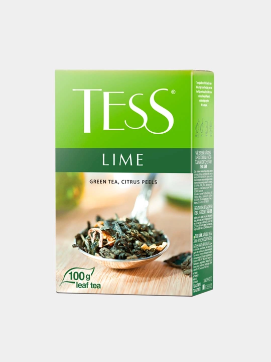 Choy bargli, yashil, Tess Lime, 100 g, 15 dona