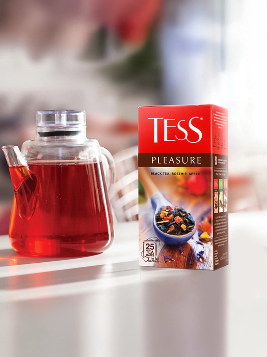 Чёрный чай Tess Pleasure, 1.5 г * 25 штук - 