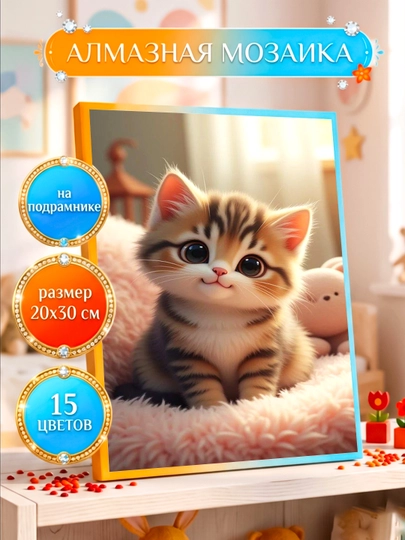 Алмазная мозаика Skystore "Разное" холст на подрамнике, 20 х 30 см — SKYST0R-АЛМ2030ДВА-МЕНТОЛ