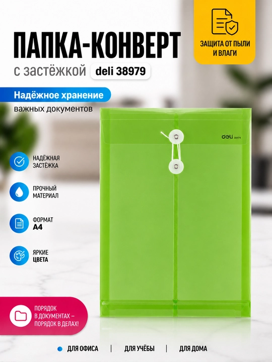 Папка Deli 38979  A4 - 
