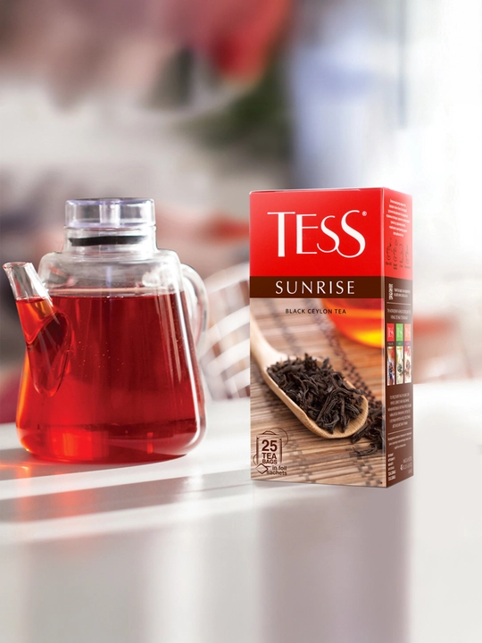 Чай черный Tess Sunrise, 1.8 г, 25 пакетов - 