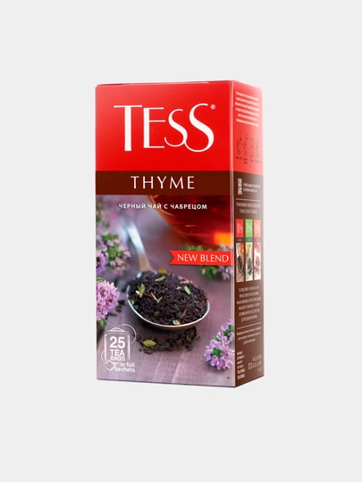 Qora choy Tess Thyme, 1.5 g * 25 dona