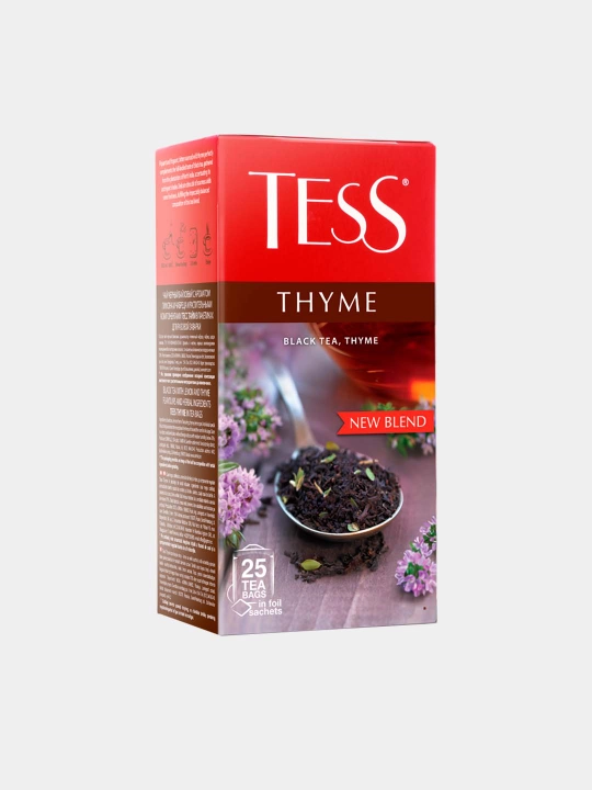 Qora choy Tess Thyme, 1.5 g * 25 dona