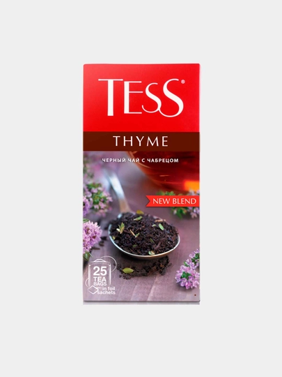 Qora choy Tess Thyme, 1.5 g * 25 dona