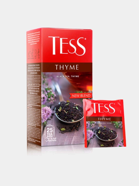 Qora choy Tess Thyme, 1.5 g * 25 dona