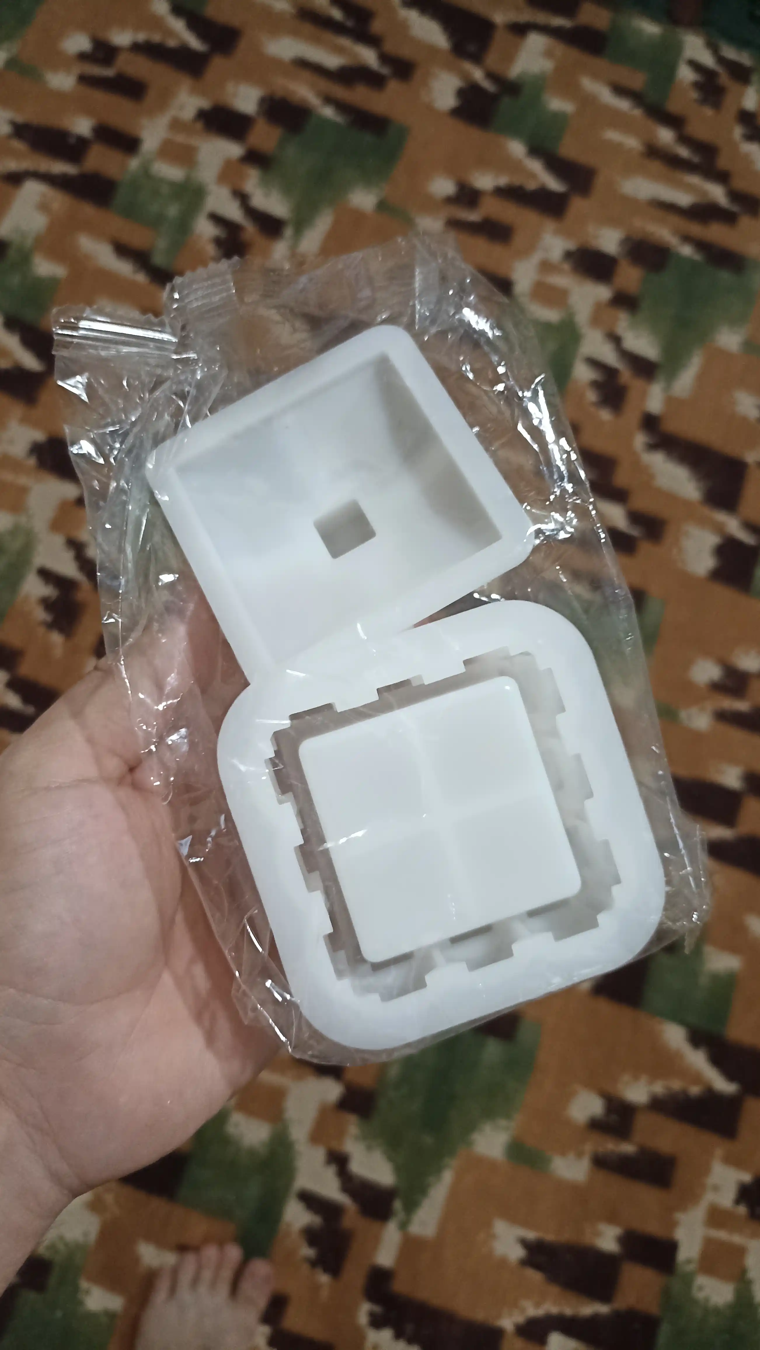 Gips, epoksid smolasi uchun silikon qolip quticha, mold quticha