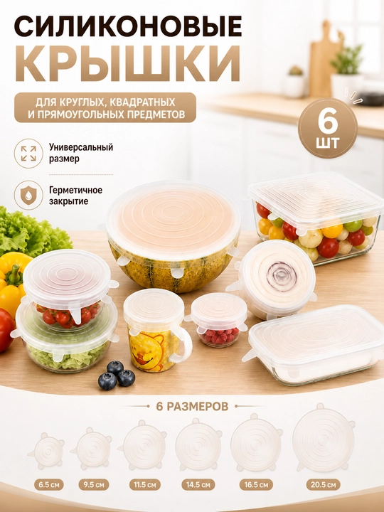 Silikon qopqoq, universal qopqoq, elastik qopqoq, ko‘p martalik qopqoq - 
