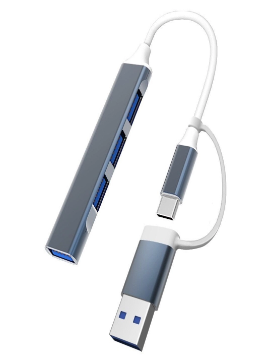 USB HUB 3.0 Type A+C с 4 портами, USB - адаптер концентратор, переходник