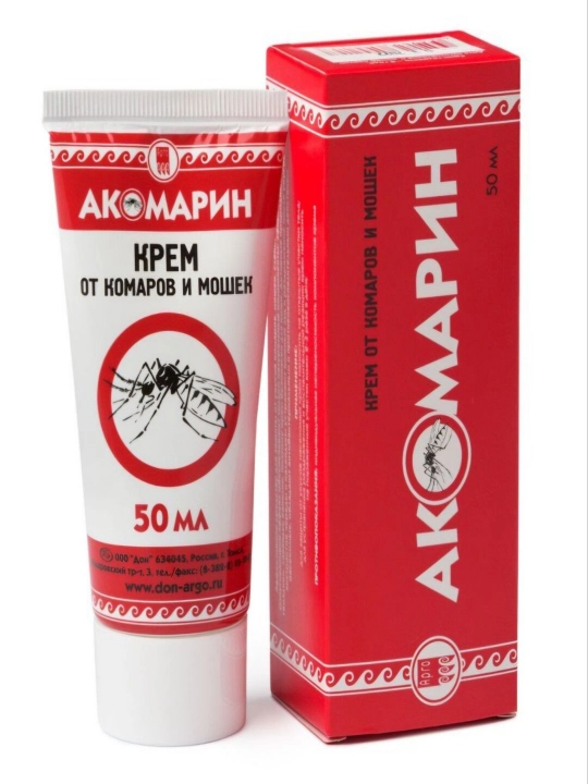 Akomarin chivin va chivinlarga qarshi krem, 50 ml - 