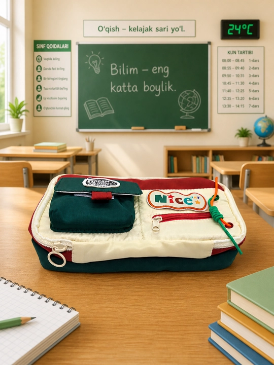 Maktab penali, qalam qutisi, qalam qutisi, penal-kosmetichka