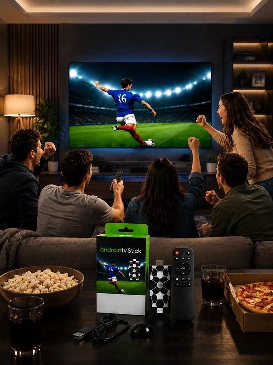 Android TV Stick 4K с Wi-Fi медиаустройством