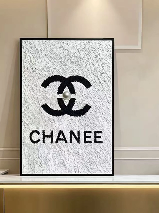 Chanel uslubidagi lyuks rasm, stol bezagi