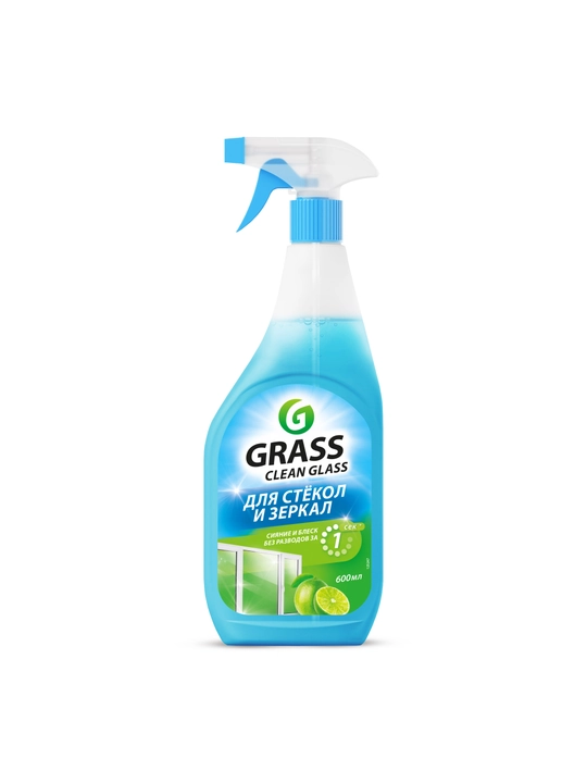 "Clean glass" Очиститель стекол и зеркал - Голубая лагуна. Тригер  600 мл